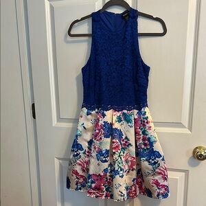 Teeze Me Blue Fit and Flare Sundress for Weddings